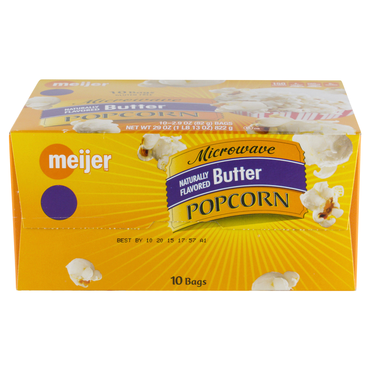 slide 6 of 6, Meijer Microwave Popcorn Butter, 33 oz