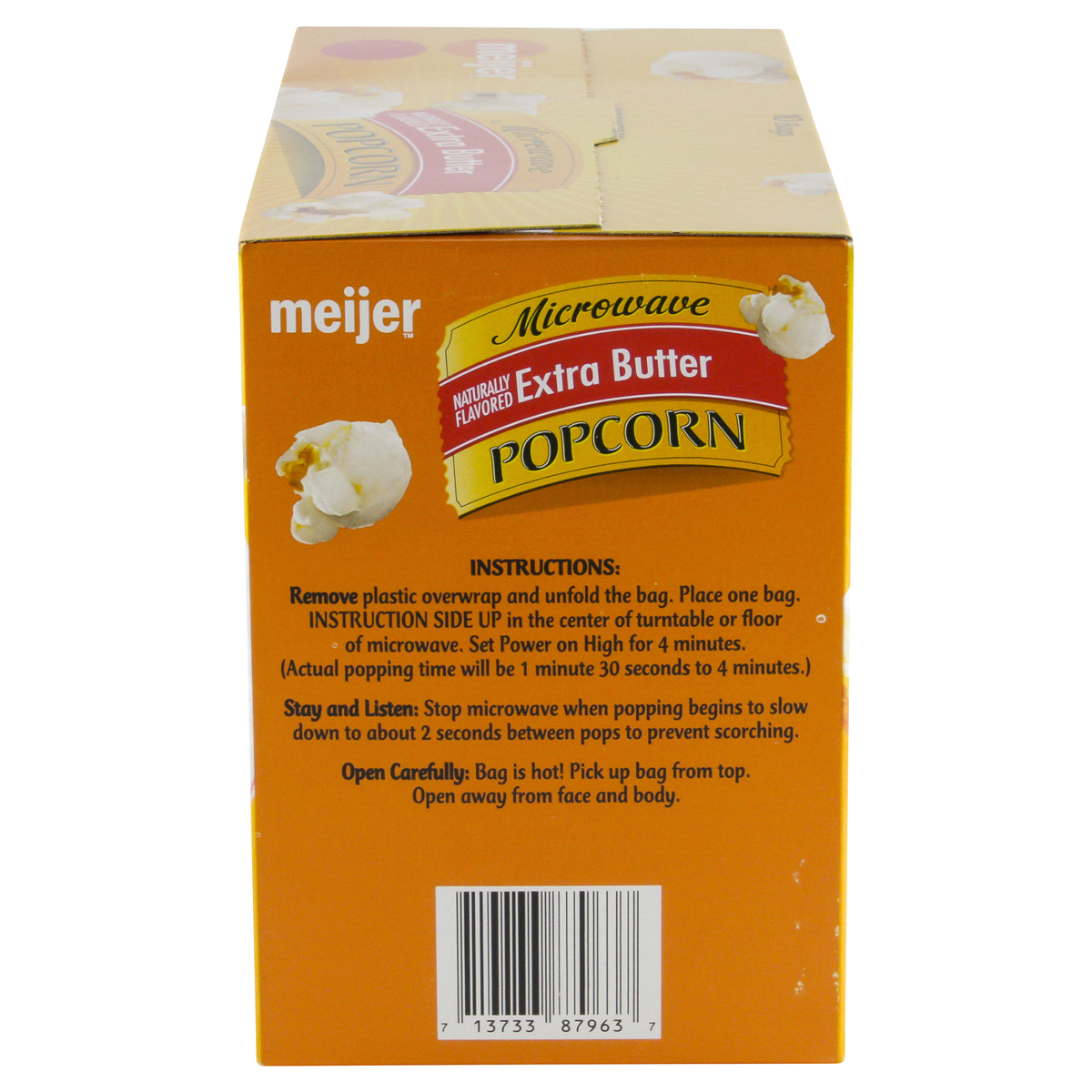 slide 3 of 6, Meijer Microwave Popcorn Extra Butter, 35 oz