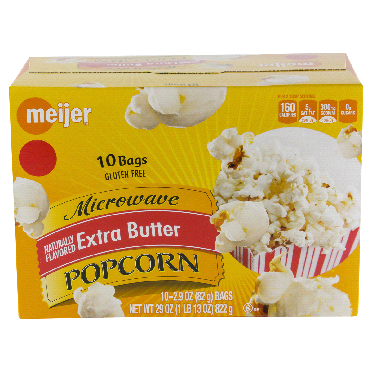 slide 4 of 6, Meijer Microwave Popcorn Extra Butter, 35 oz