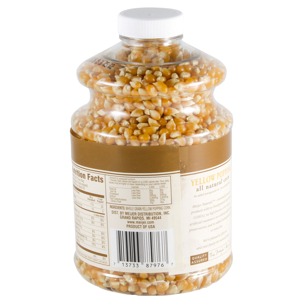 slide 4 of 4, Meijer Naturals Yellow Popping Corn, 30 oz