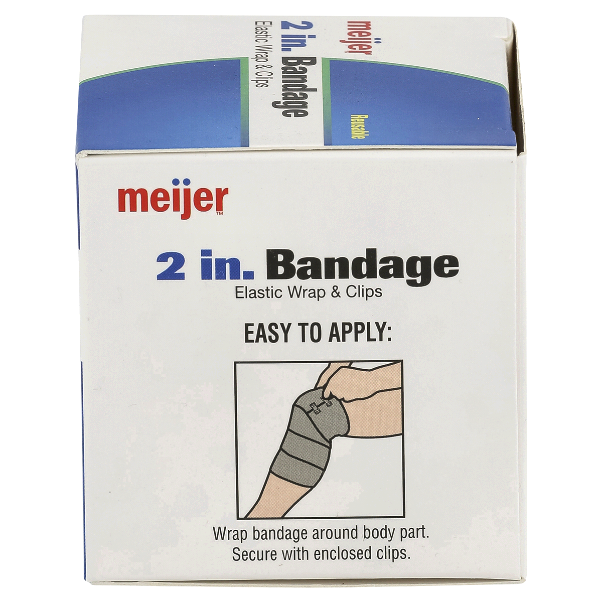 slide 3 of 3, Meijer 2 in. Bandage Elastic Wrap & Clips, 2 in