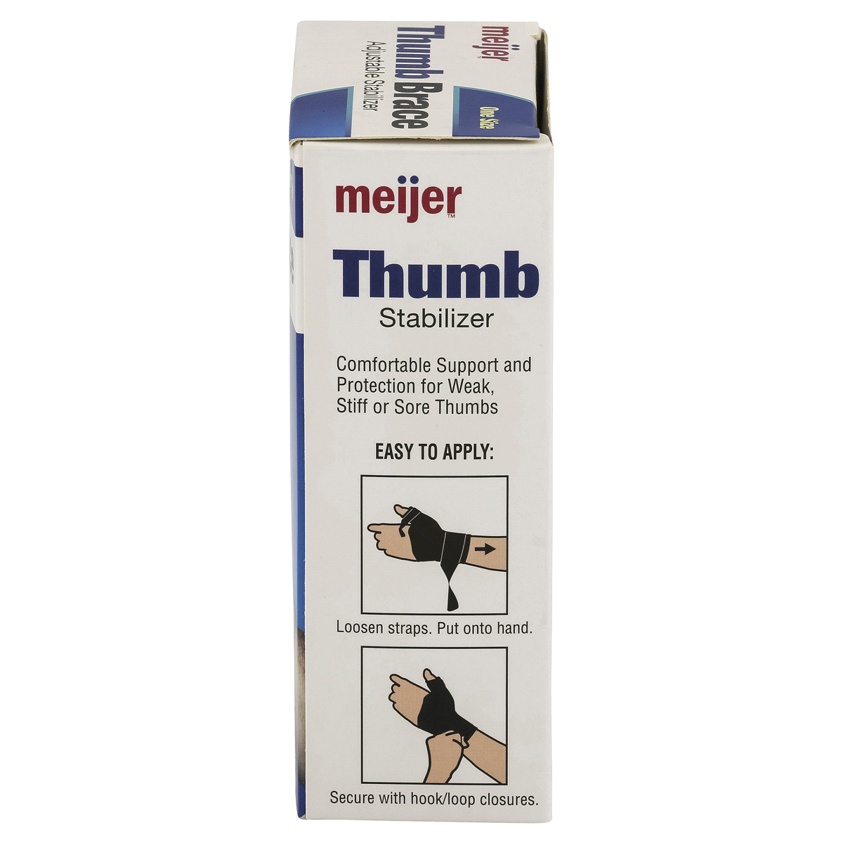 slide 3 of 3, Meijer Thumb Brace - One Size, 1 ct