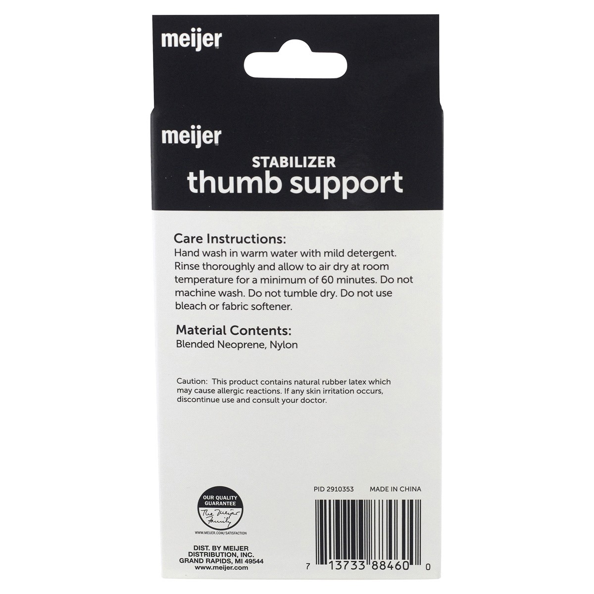 slide 2 of 2, Meijer Thumb Brace, One Size, 1 ct