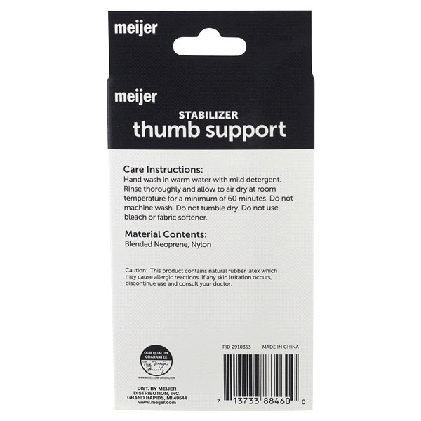 slide 2 of 5, Meijer Thumb Brace, One Size, 1 ct