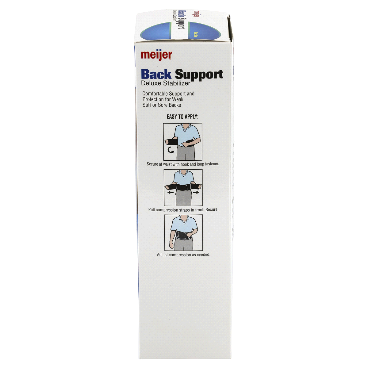 slide 2 of 3, Meijer Deluxe Back Support Stabilizer, One Size, One Size