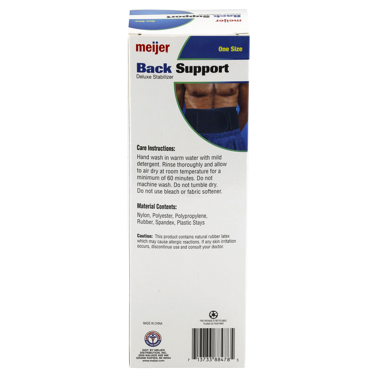 slide 3 of 3, Meijer Deluxe Back Support Stabilizer, One Size, One Size