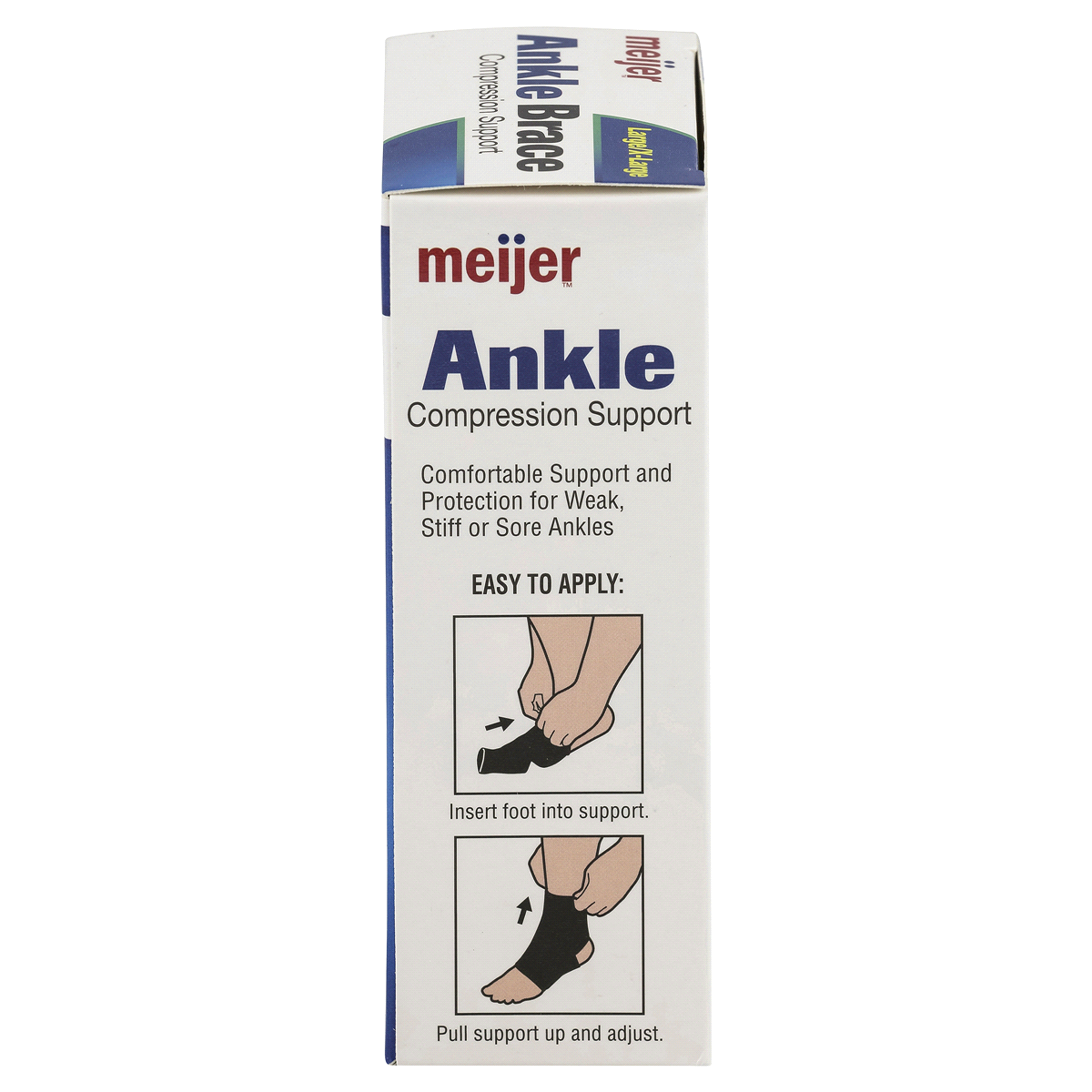 slide 2 of 2, Meijer Neoprene Ankle Brace Large/X-Large, 1 ct