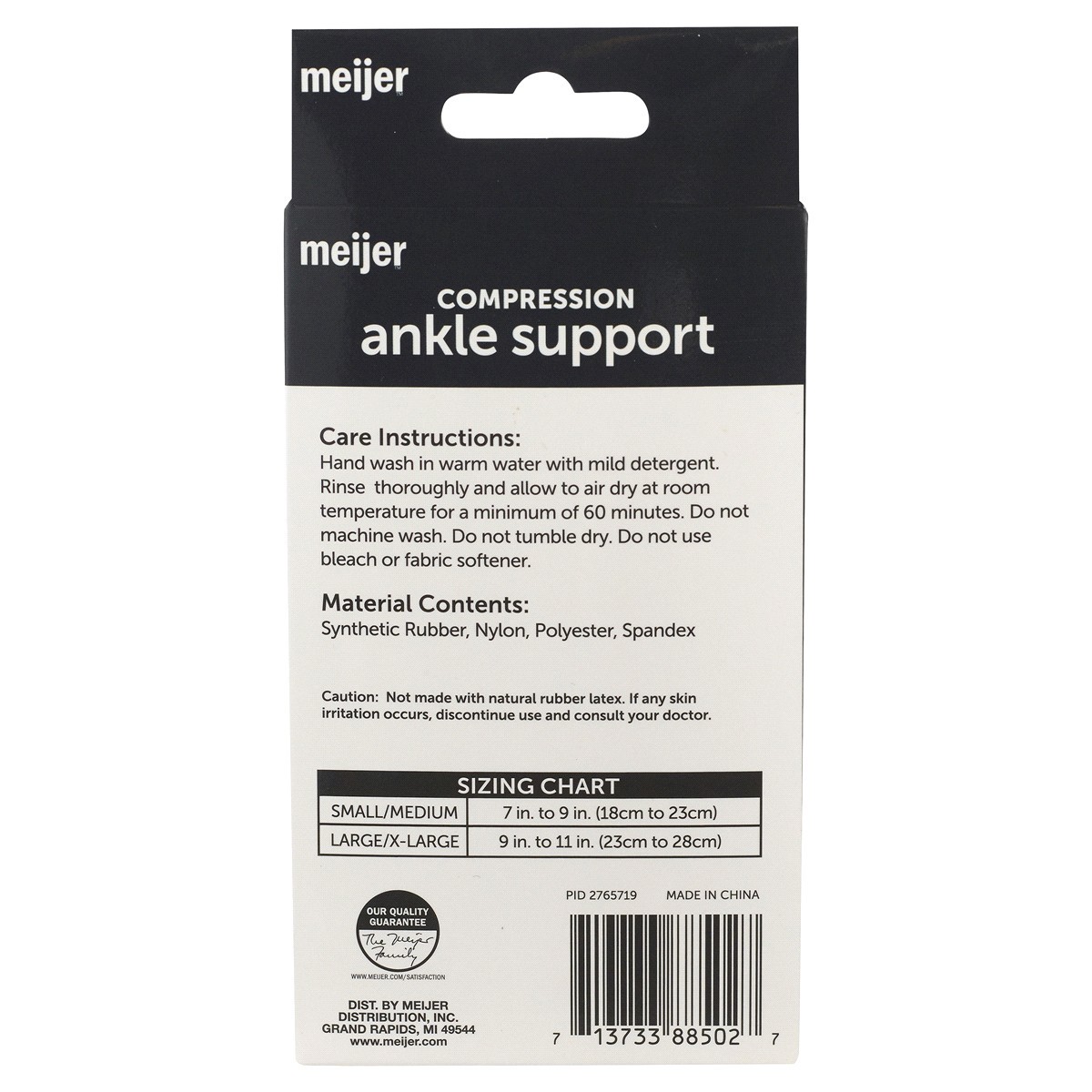 slide 2 of 2, Meijer Compression Elastic Support Ankle Brace Large/X-Large, 1 ct