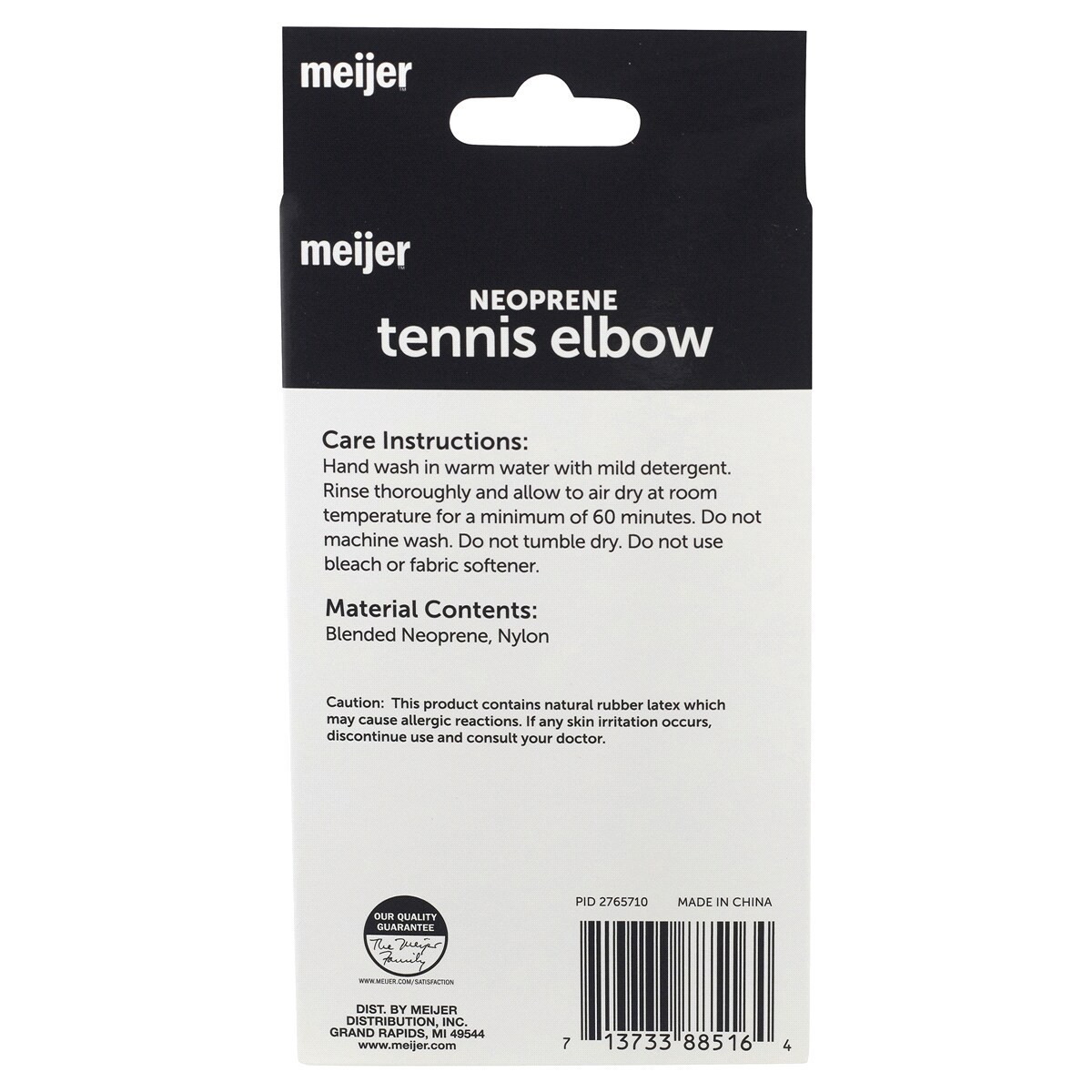 slide 2 of 2, Meijer Neoprene Tennis Elbow Adjustable Brace, 1 ct