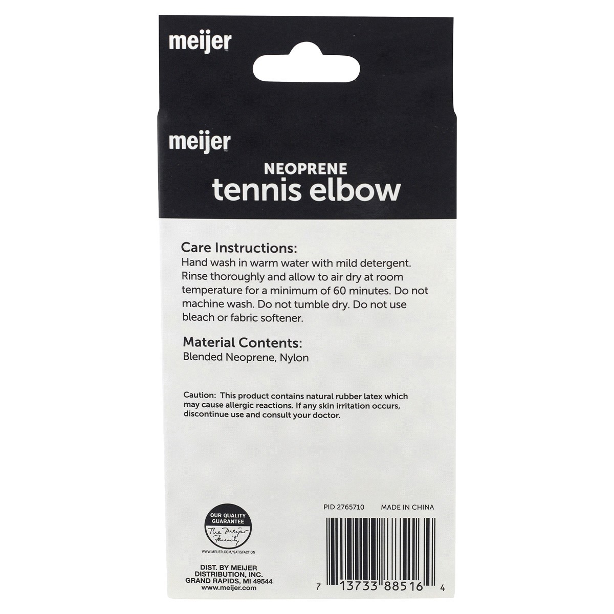 slide 2 of 2, Meijer Neoprene Tennis Elbow Adjustable Brace, 1 ct