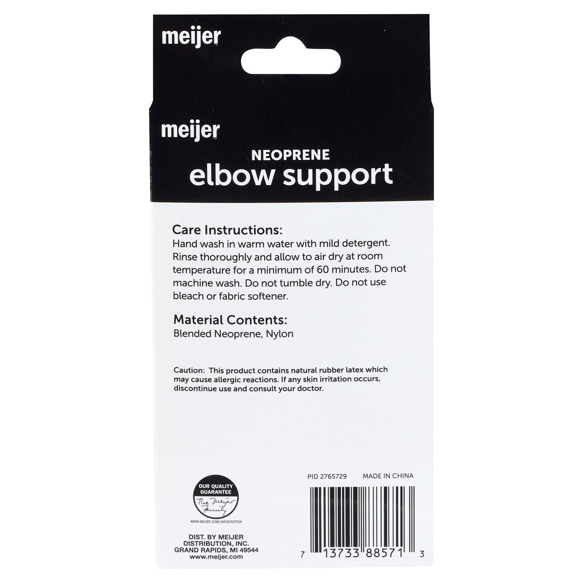 slide 2 of 2, Meijer Neoprene Elbow Support Brace, One Size, 1 ct