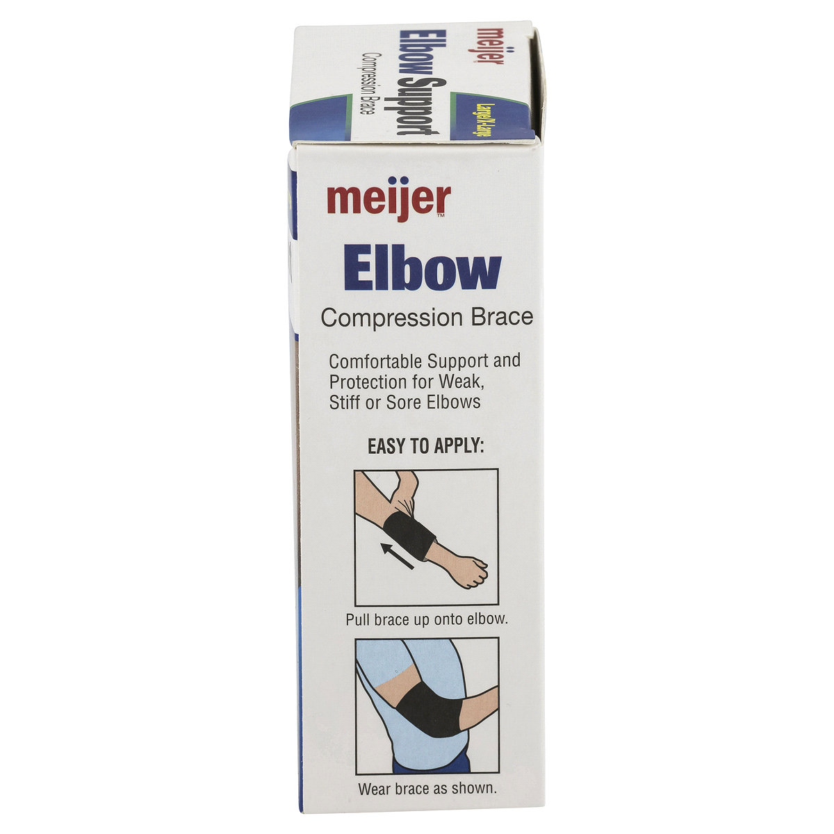 slide 2 of 3, Meijer Elbow Support Brace Large/ X-Large, 1 ct