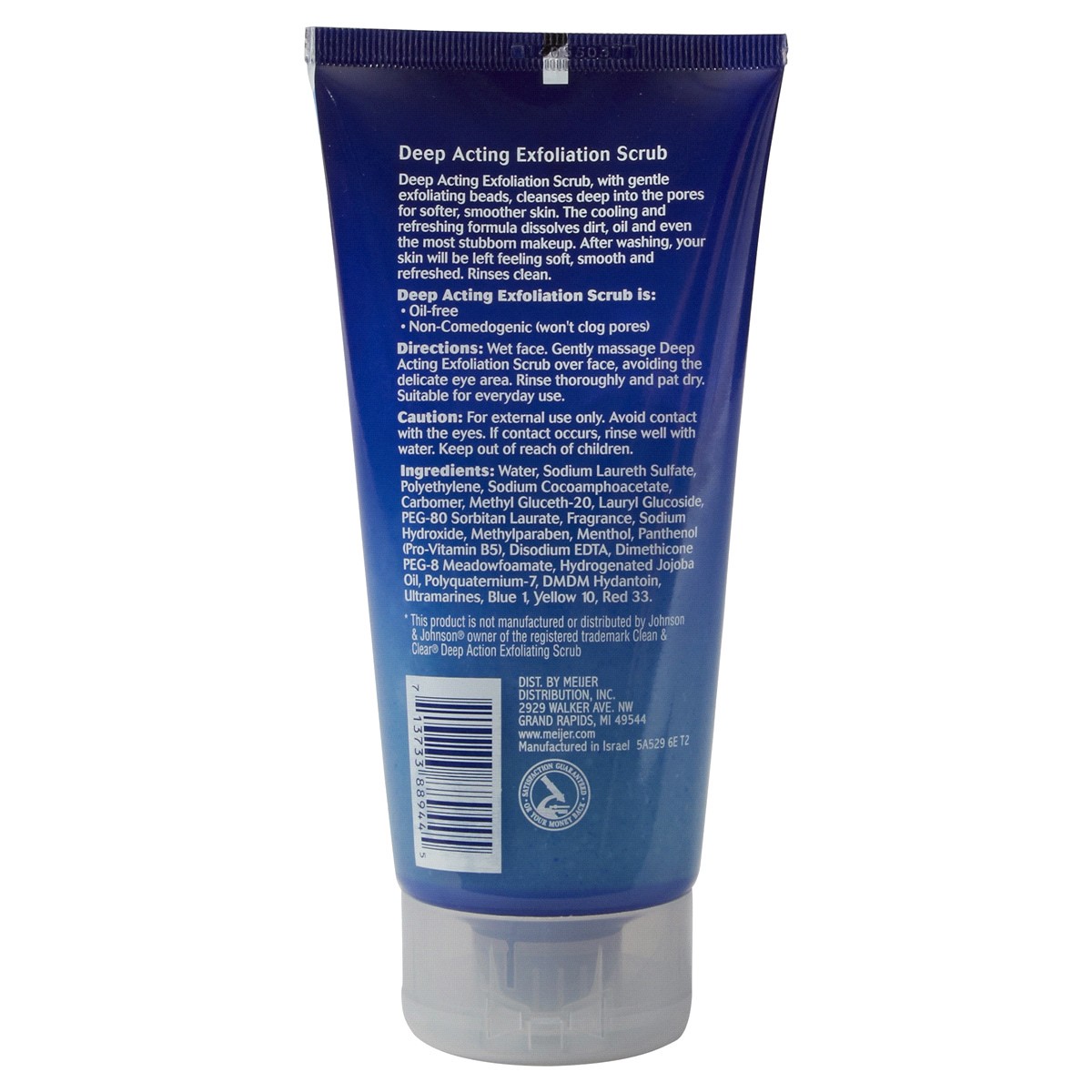 slide 2 of 2, Meijer Deep Acting Exfoliation Scrub, 5 fl oz