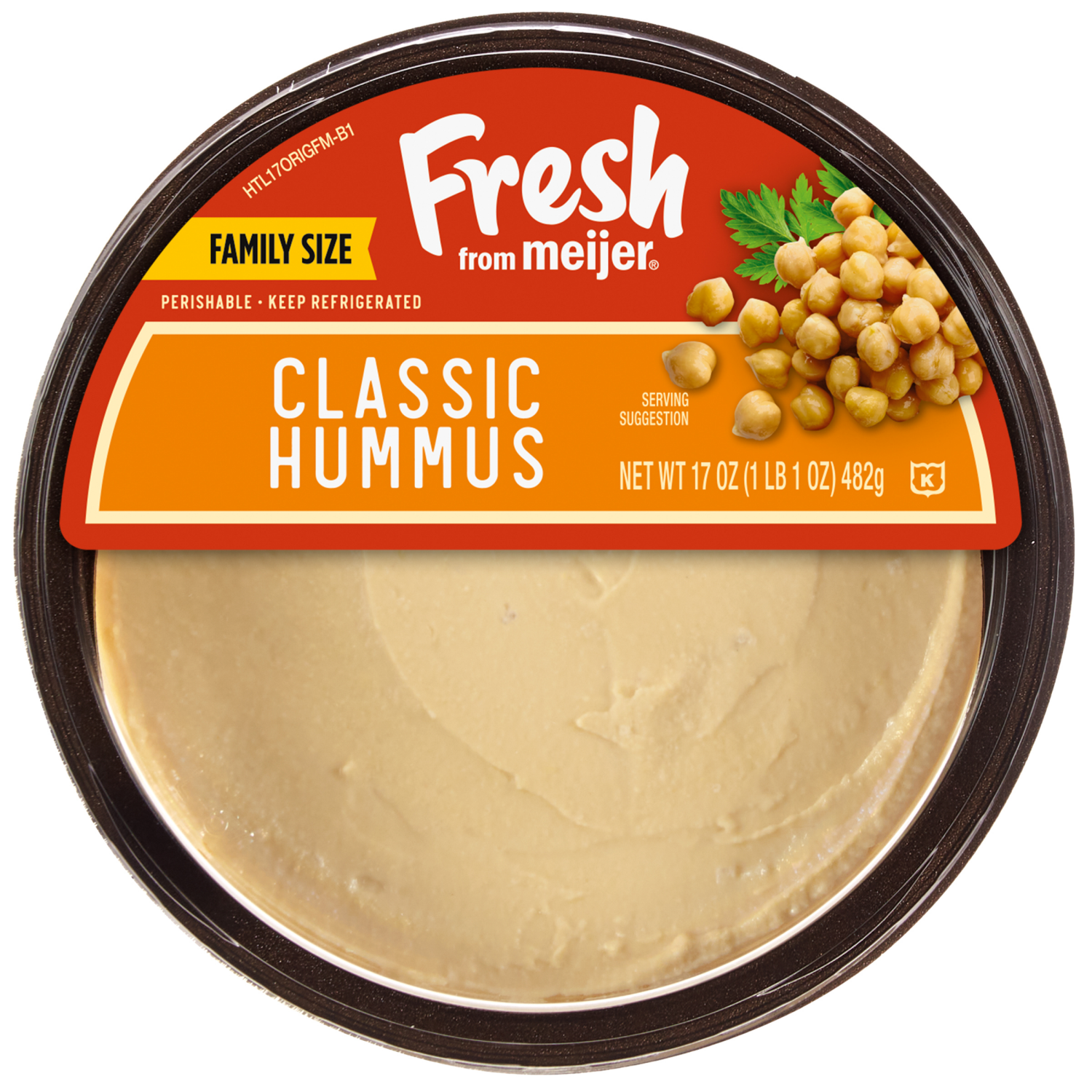 slide 1 of 3, Fresh from Meijer Classic Hummus, 17 oz