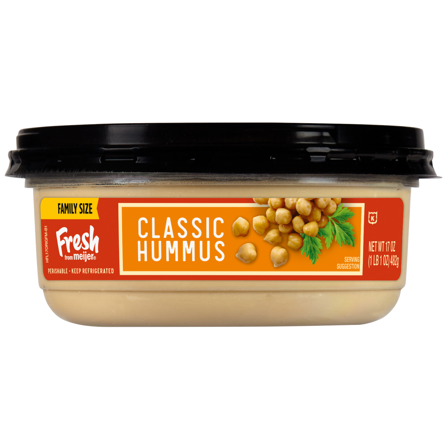 slide 3 of 3, Fresh from Meijer Classic Hummus, 17 oz