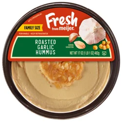 Fresh from Meijer Roasted Garlic Hummus