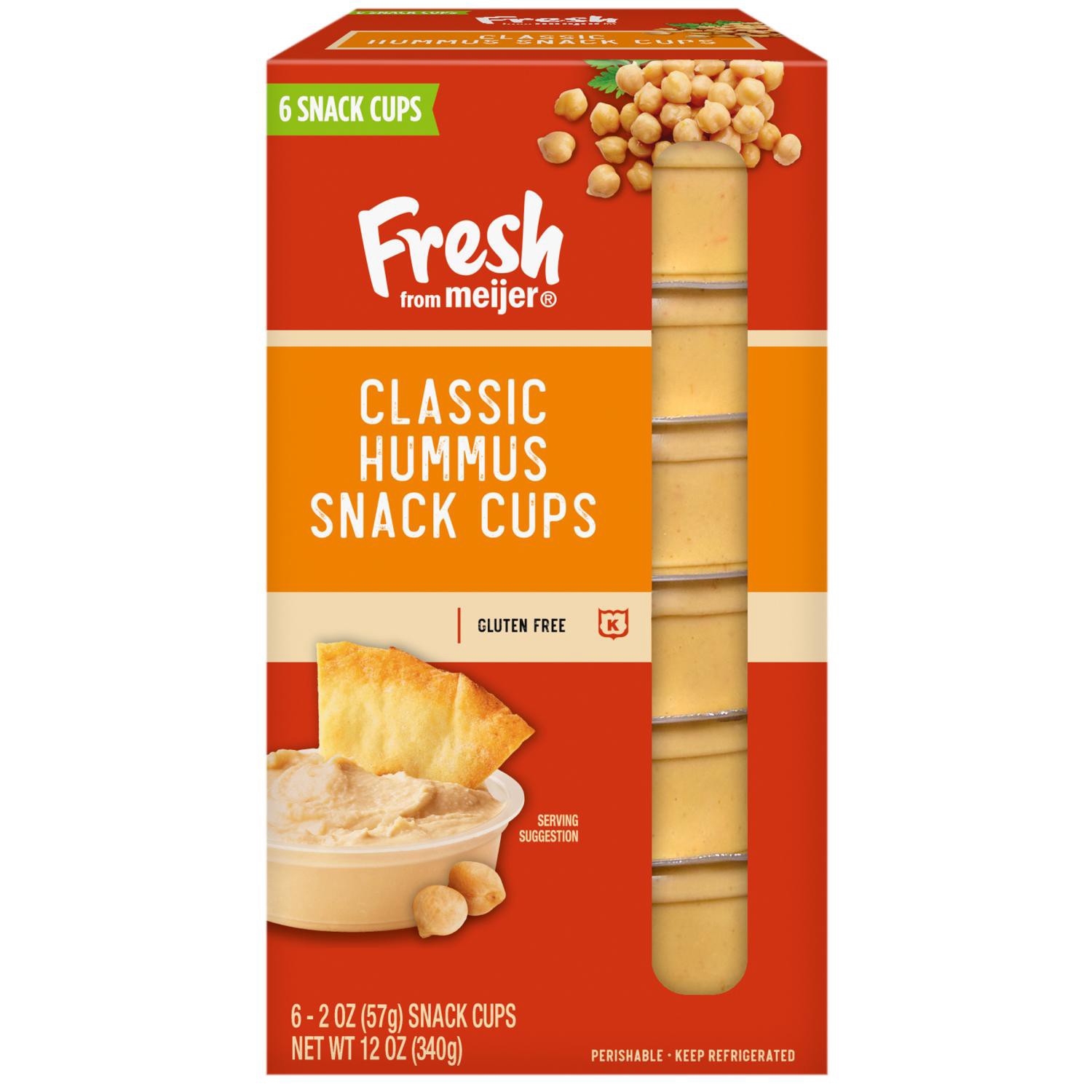 slide 1 of 8, Original Hummus Snack Cups, 6 Pack/2 Oz. Cups, 6 ct; 2 oz