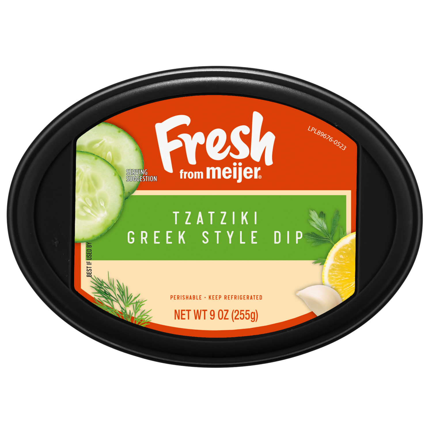 slide 4 of 4, Fresh from Meijer Tzatziki Greek Style Dip, 9 oz