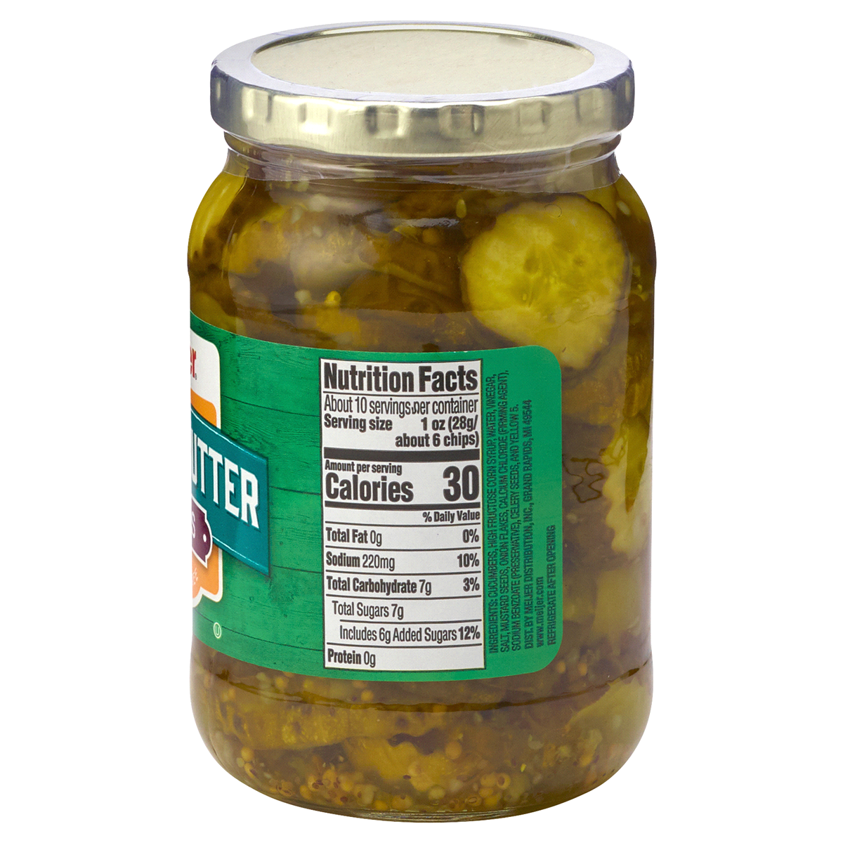 slide 3 of 3, Meijer Bread & Butter Pickle Chips, 16 oz