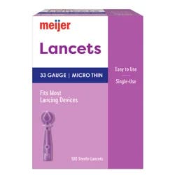 Meijer Lancets 100 Count