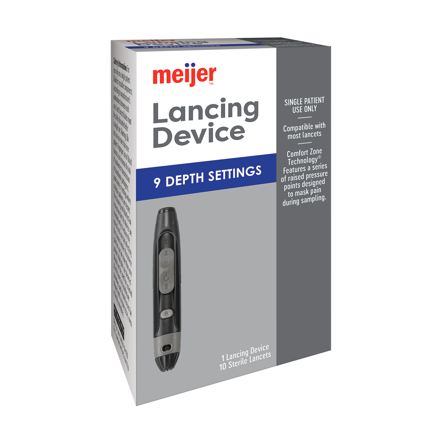slide 4 of 5, Meijer Lancing Device W Lancets, 10 ct