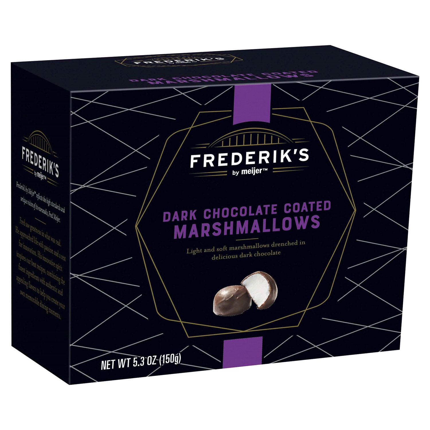 slide 4 of 5, Frederiks by Meijer Dark Chocolate Marshmallows, 5.3 oz