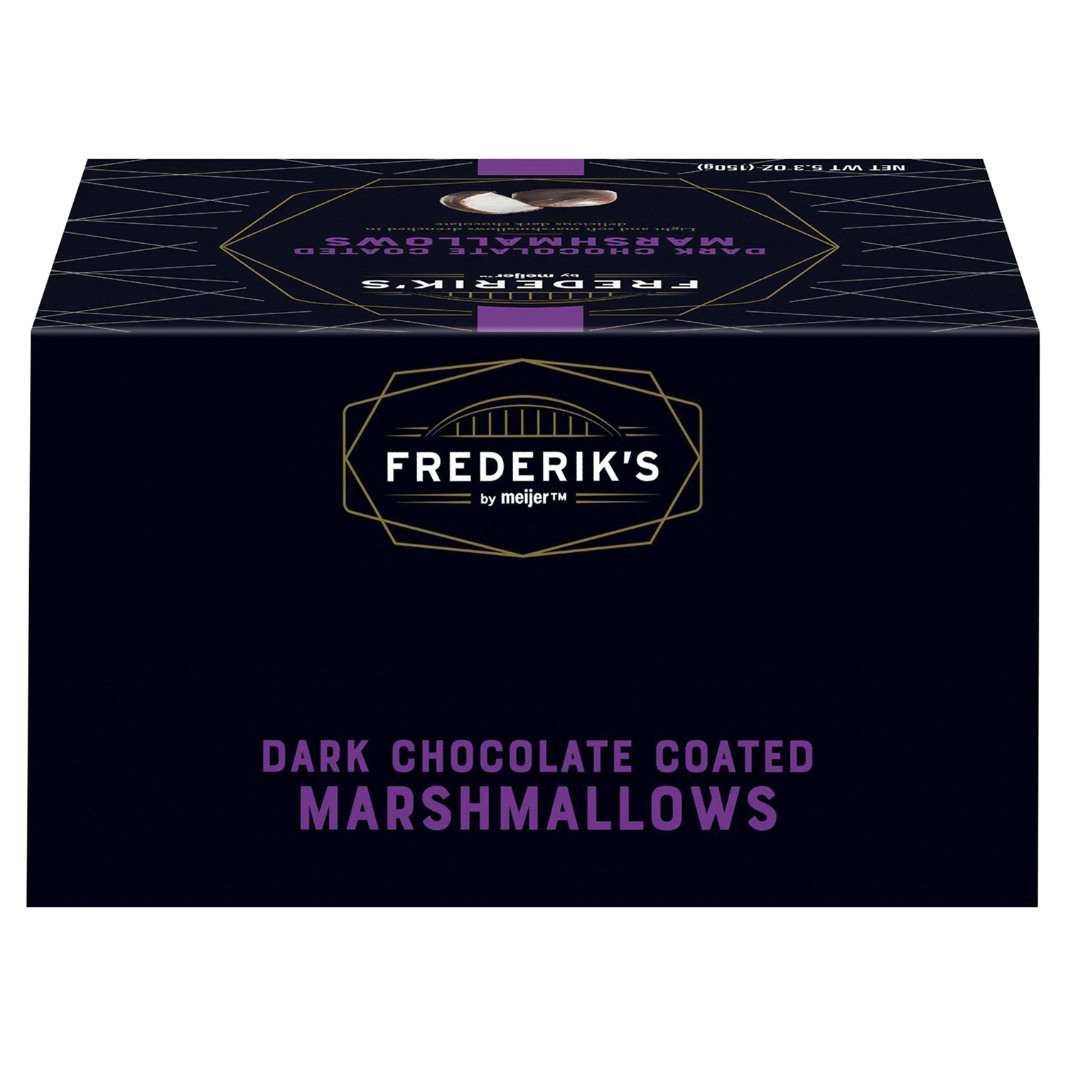 slide 5 of 5, Frederiks by Meijer Dark Chocolate Marshmallows, 5.3 oz