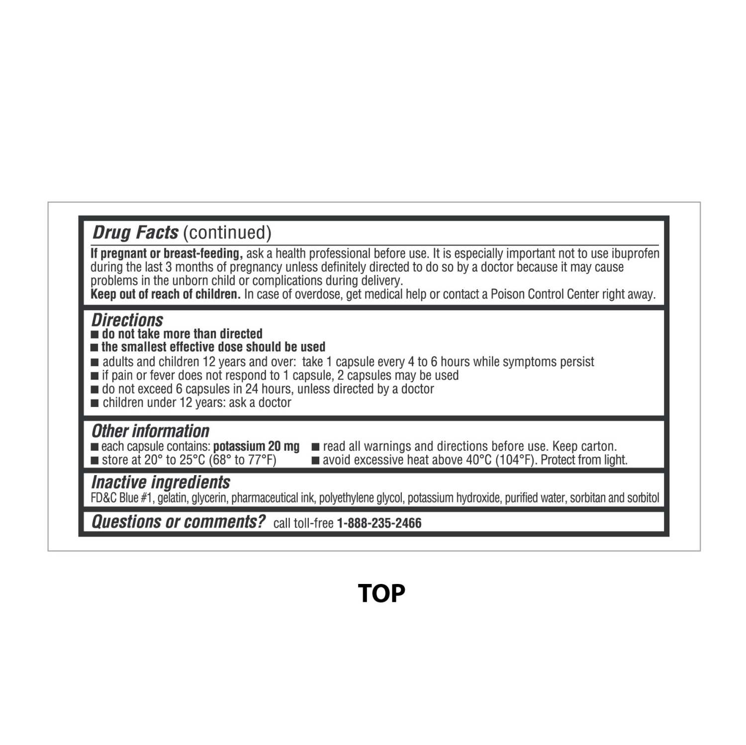 slide 5 of 5, Meijer Ibuprofen Mini Softgels, 200 mg, 80 ct