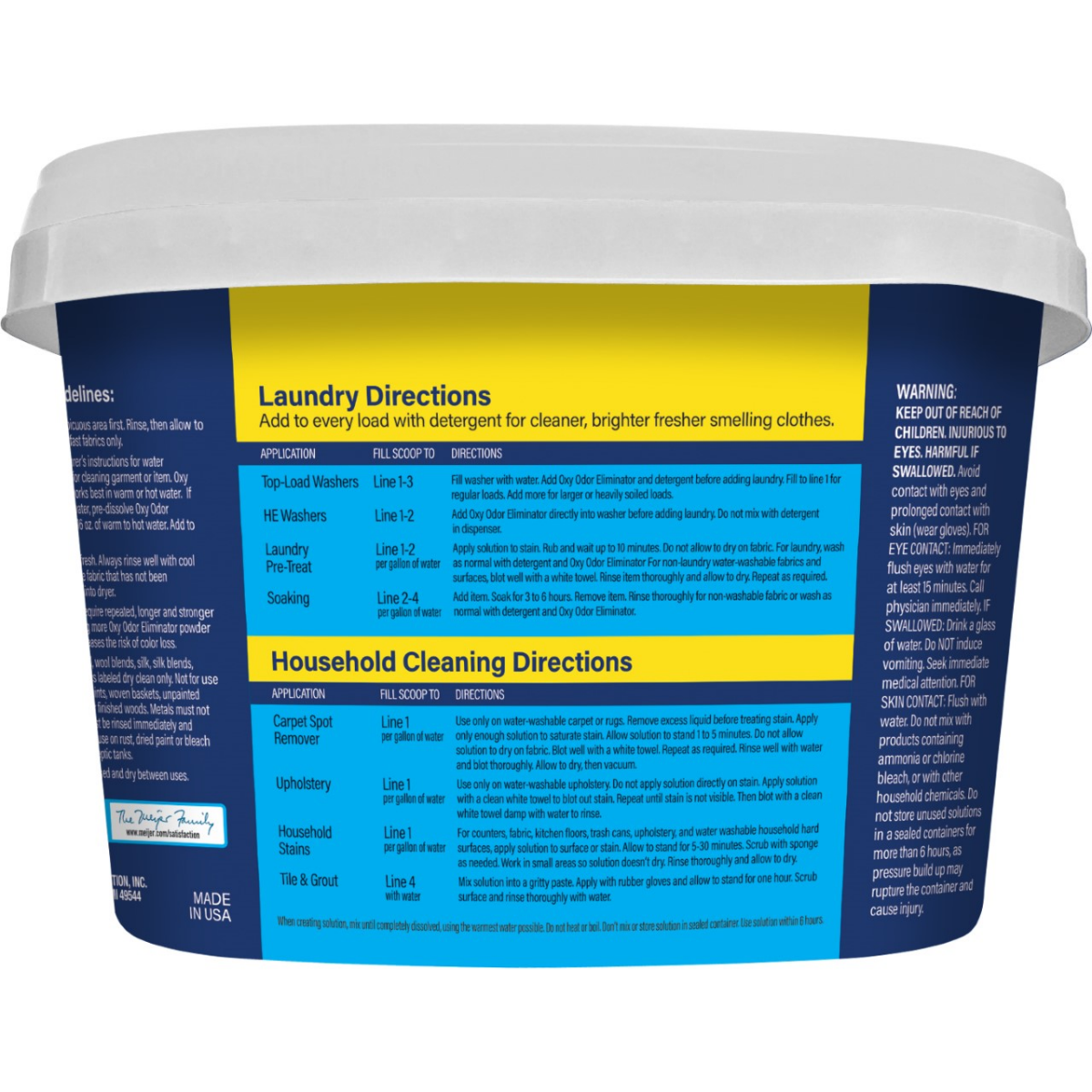 slide 2 of 2, Meijer Oxy Odor Eliminator 3lb, 3 lb