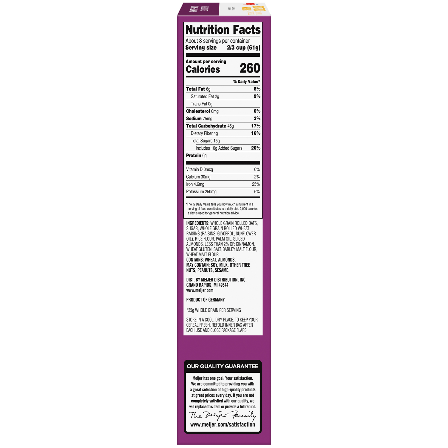 slide 5 of 8, Meijer Fruit & Nut Bountiful Morning Cereal, 18 oz