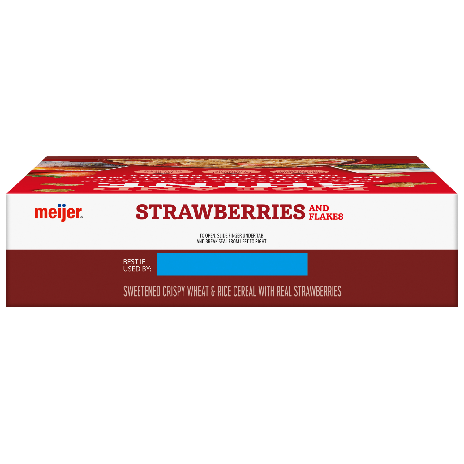 slide 5 of 5, Meijer Rice & Wheat Flakes with Strawberries, 11.2 oz
