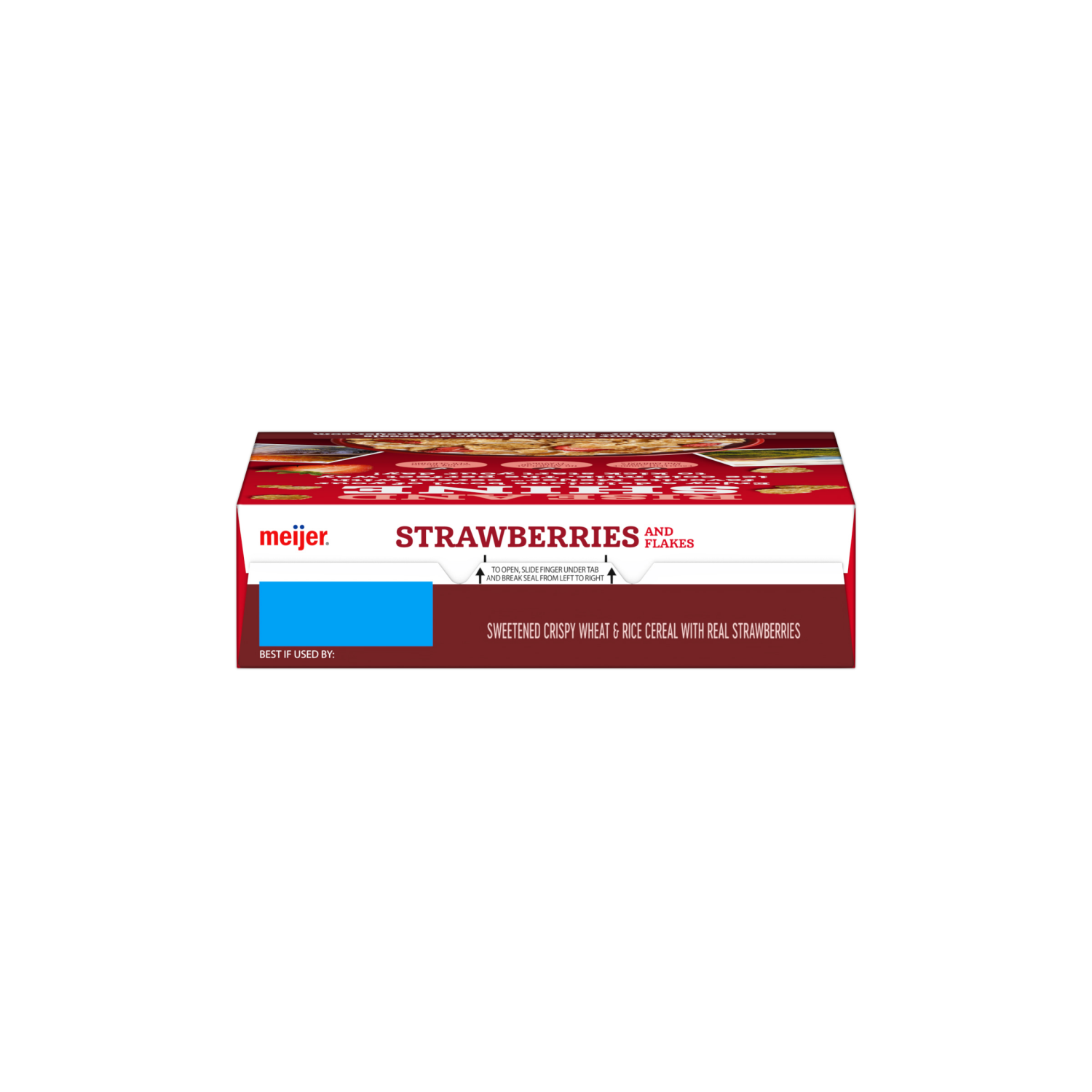 slide 8 of 8, Meijer Rice & Wheat Flakes with Strawberries, 11.2 oz