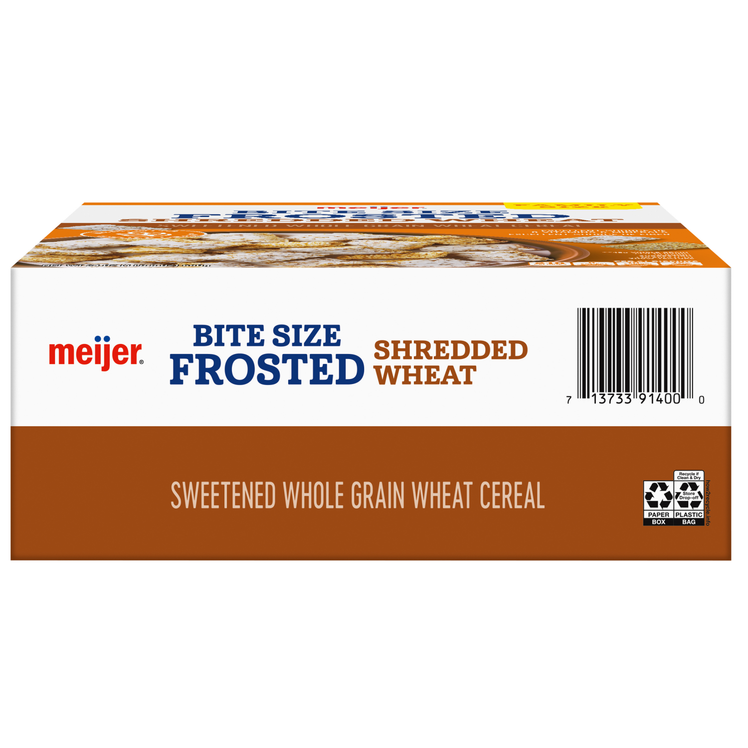 slide 3 of 8, Meijer Bite Size Frosted Shredded Wheat Cereal, 24 oz