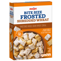 slide 2 of 29, Meijer Bite Sized Frosted Shredded Wheat Cereal, 18 oz