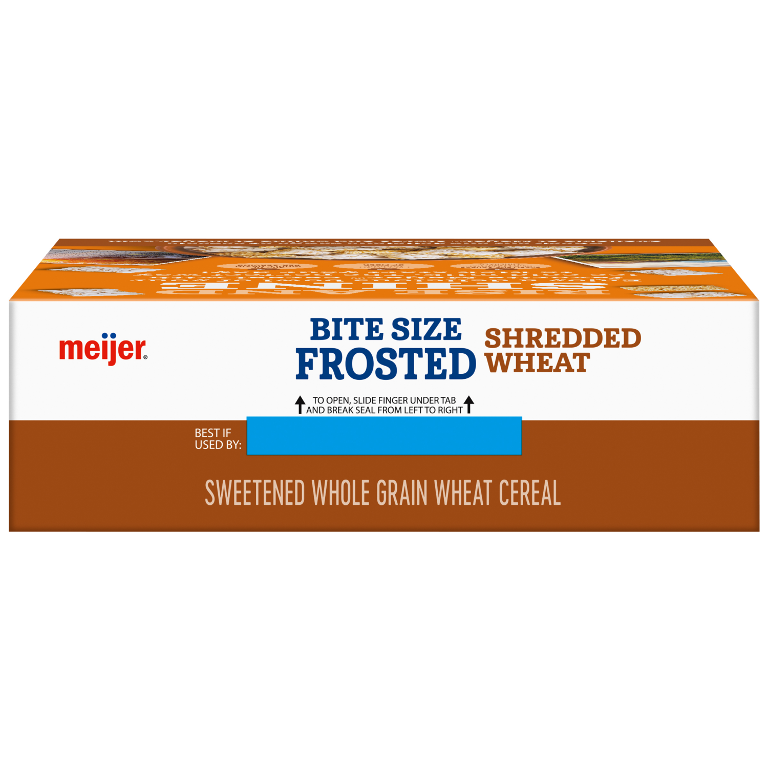 slide 8 of 8, Meijer Bite Sized Frosted Shredded Wheat Cereal, 18 oz
