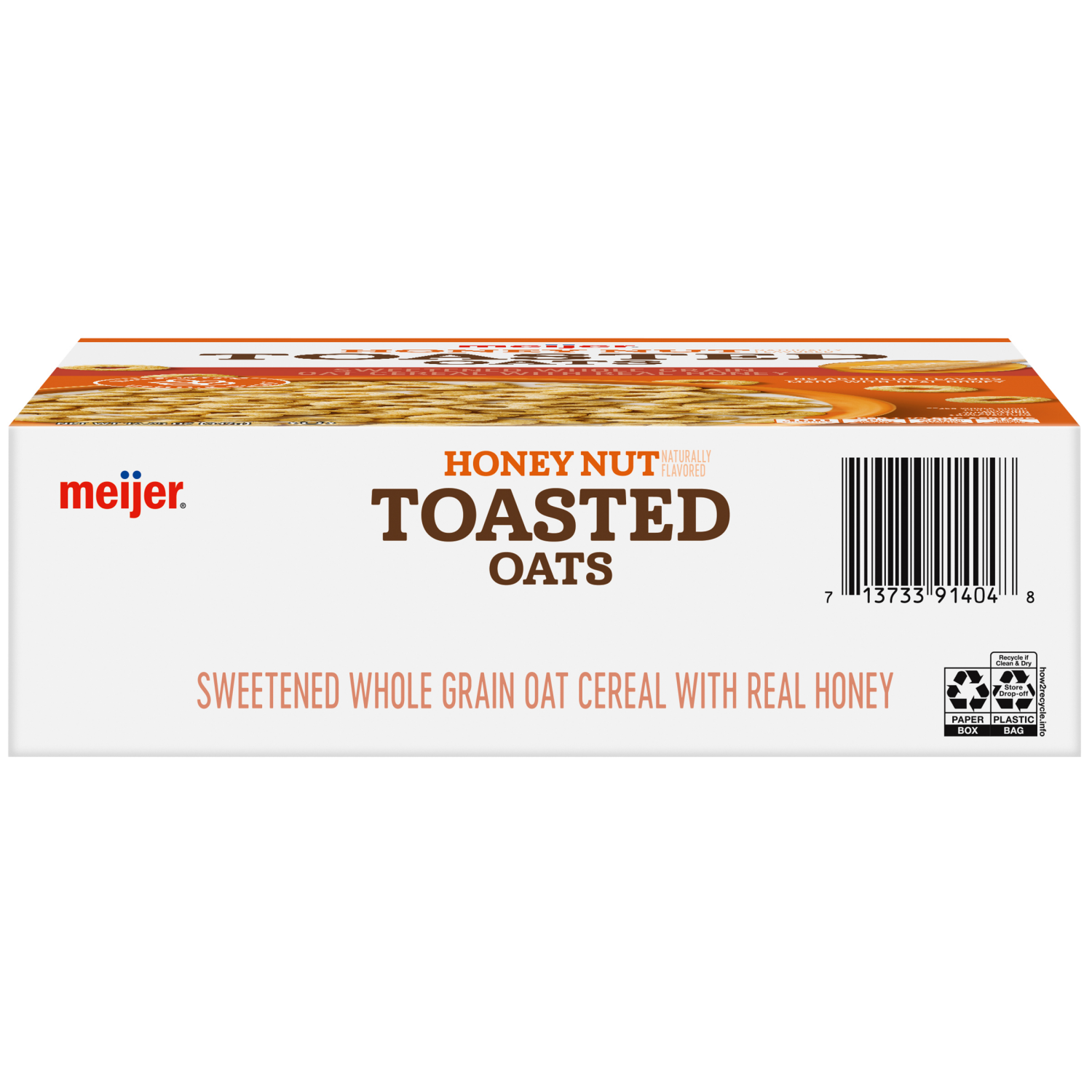 slide 3 of 8, Meijer Honey Nut Toasted Oats, 12.25 oz
