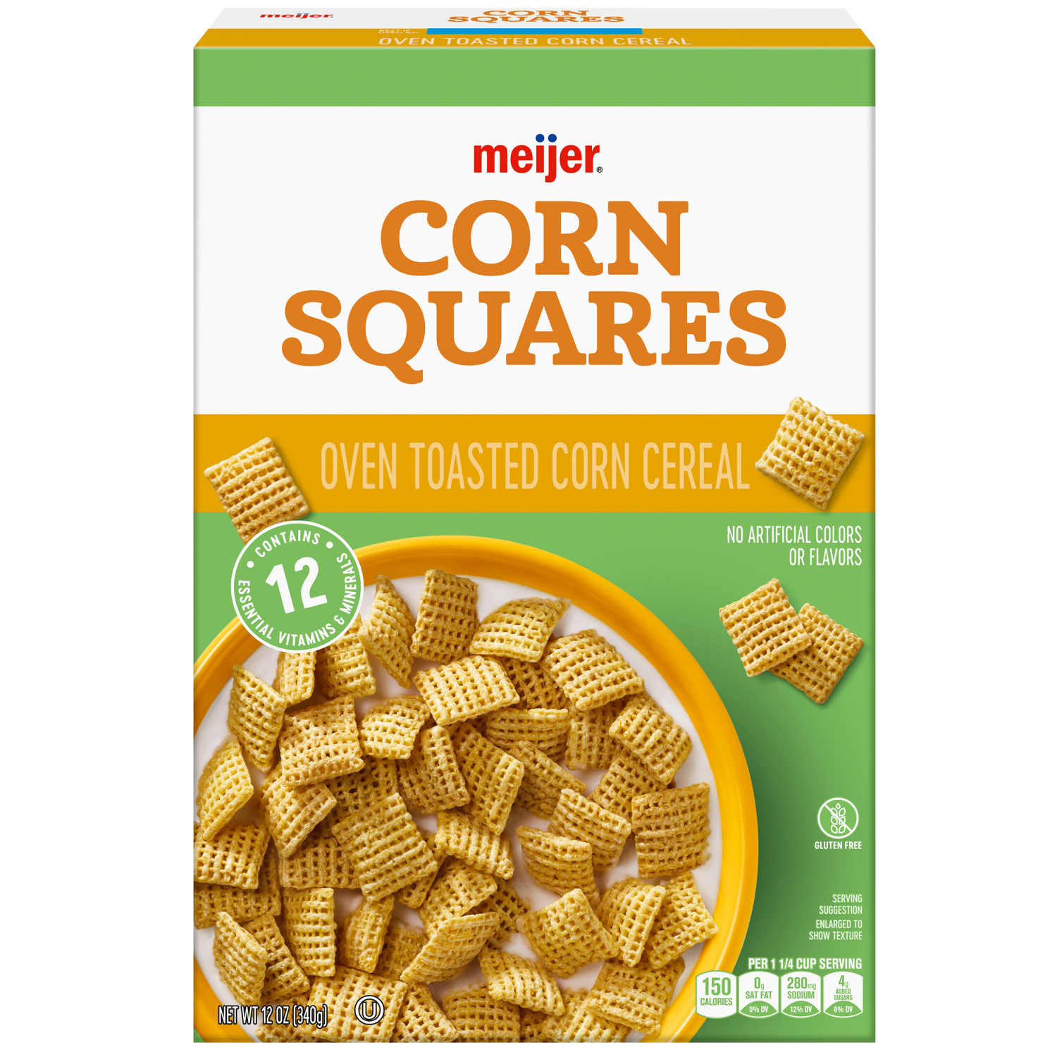 slide 1 of 8, Meijer Corn Squares - 12 oz, 12 oz