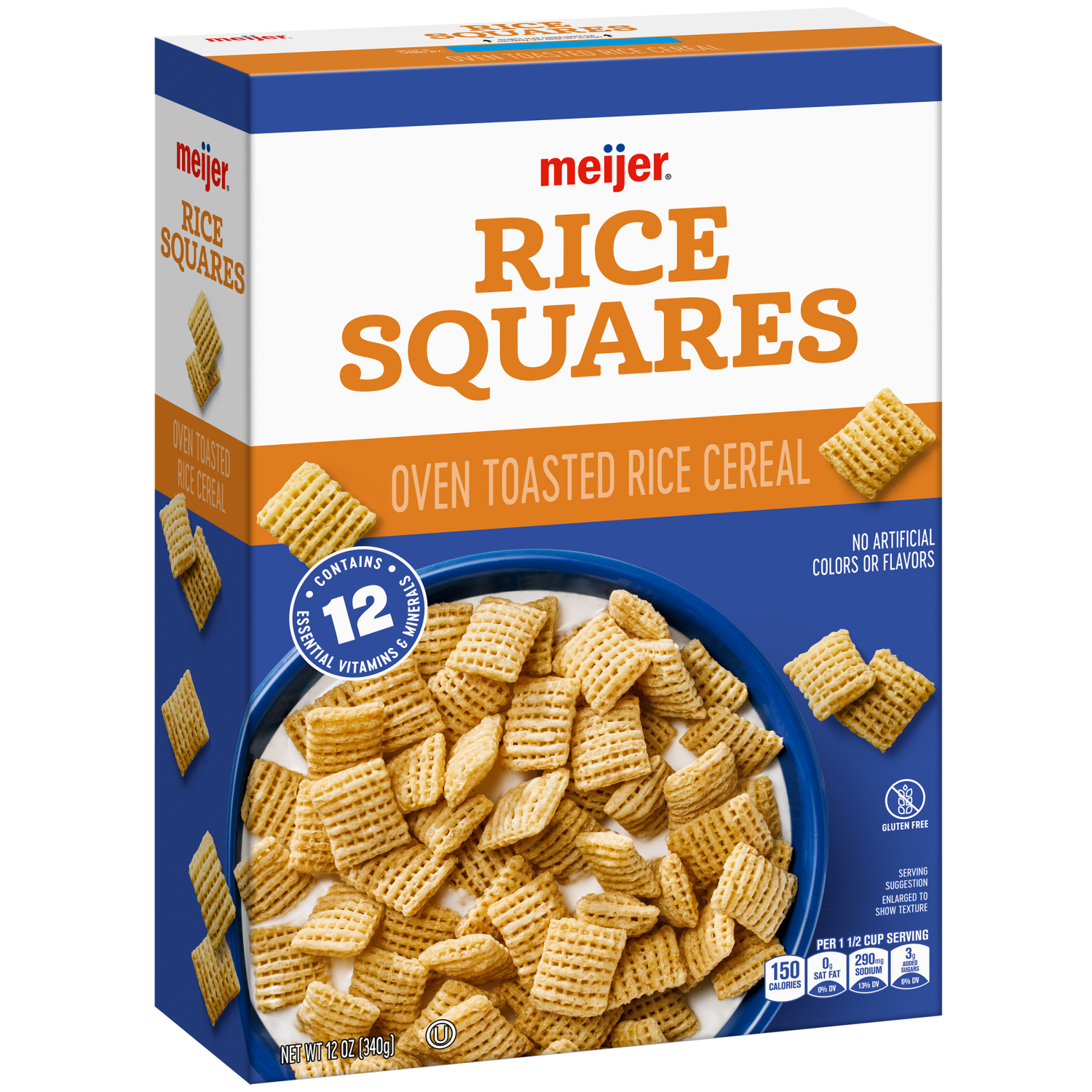 slide 6 of 8, Meijer Rice Squares, 12 oz
