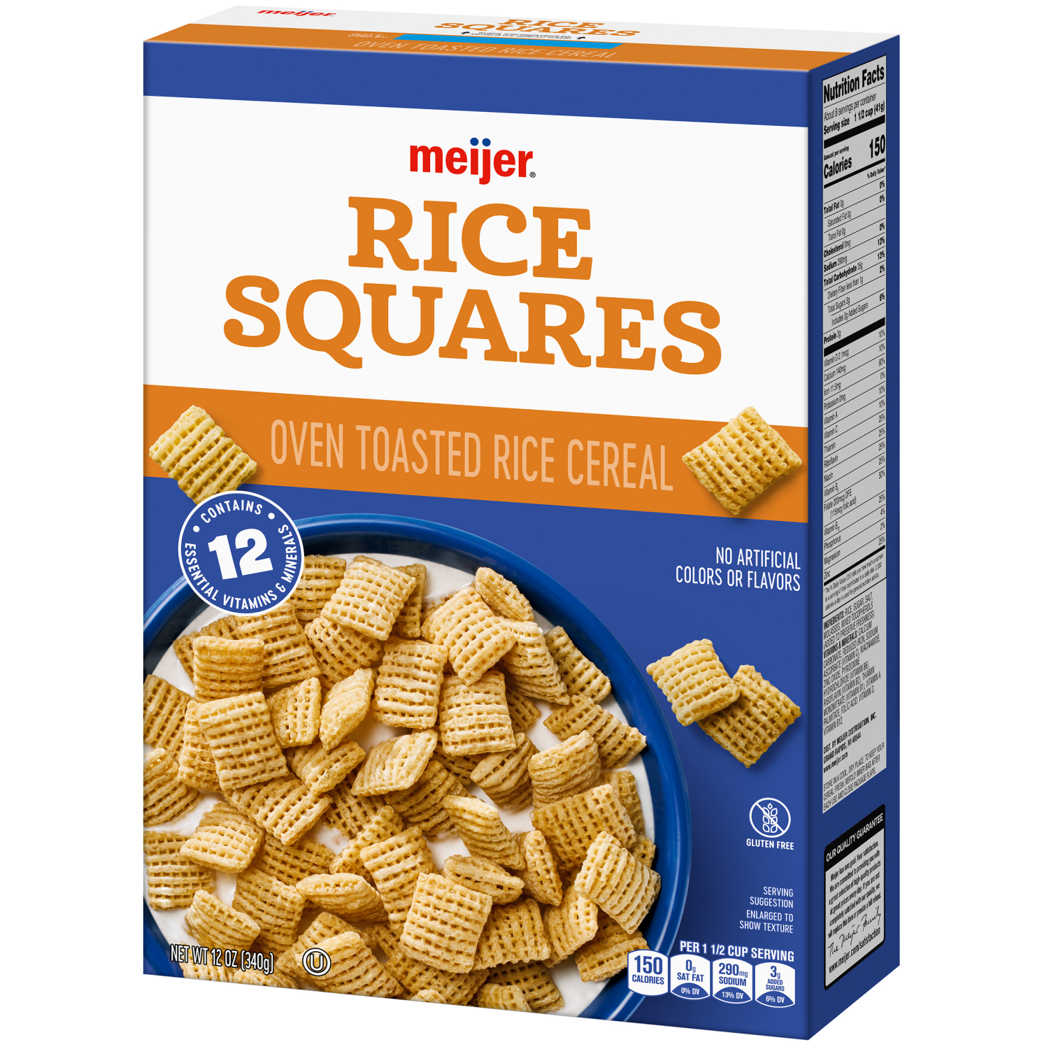 slide 7 of 8, Meijer Rice Squares, 12 oz