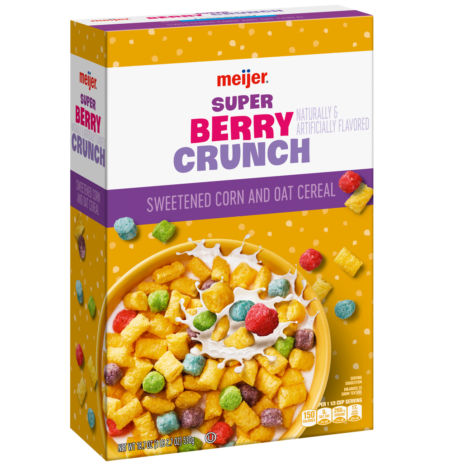 slide 4 of 5, Meijer Super Berry Crunch Cereal, 18.7 oz
