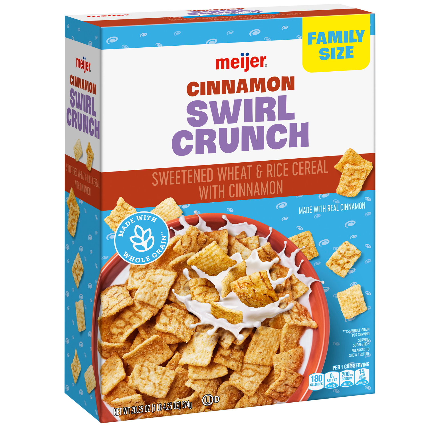 slide 4 of 5, Meijer Super Cinnamon Swirl Crunch, 20.25 oz