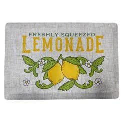 Seasonal Lemonade Printed Memory Foam Kitchen Rug, 20 In X 30 In