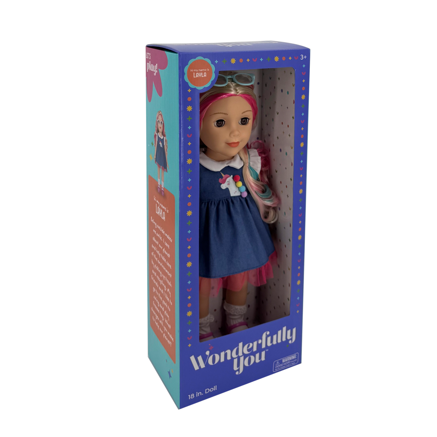 slide 6 of 8, Wonderfully You Layla 18" Fashion Doll, 18 in