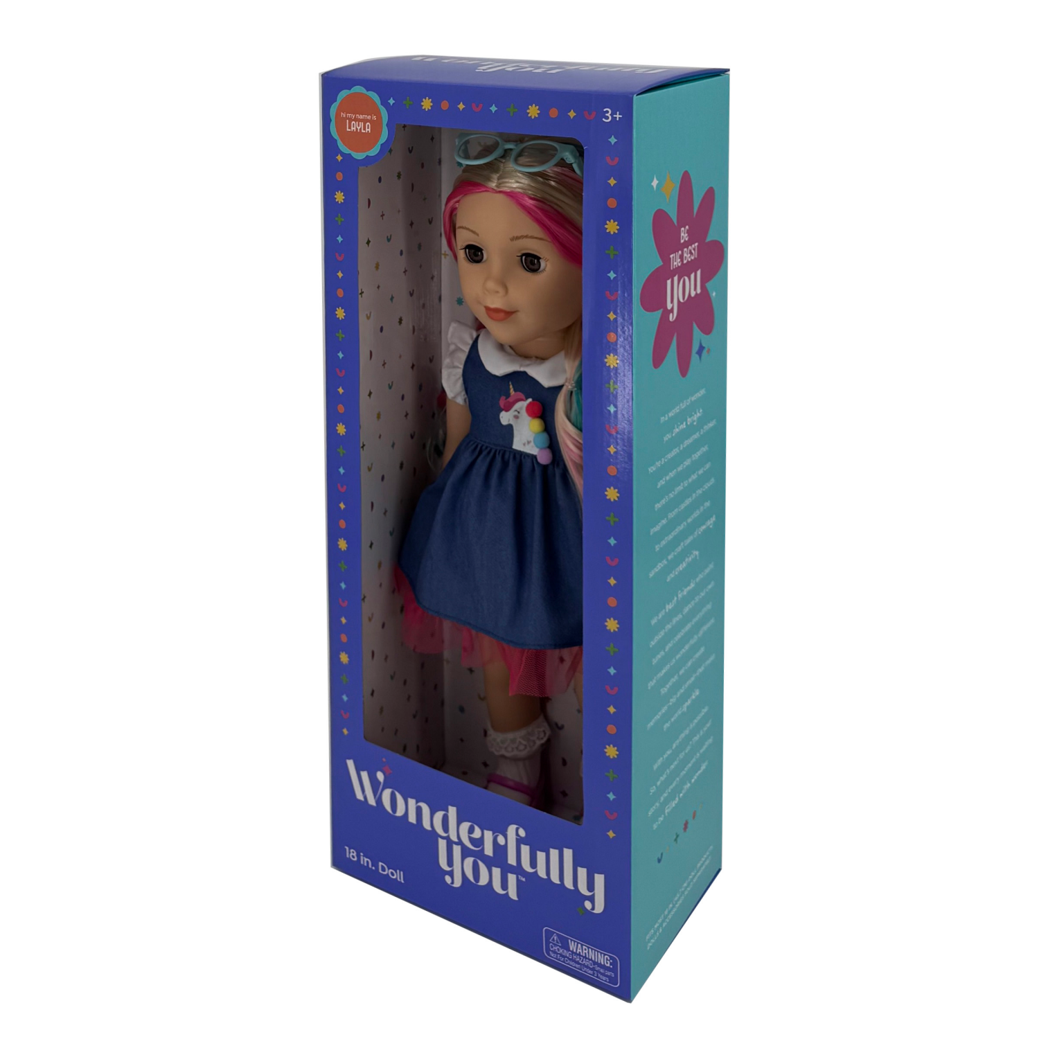 slide 7 of 8, Wonderfully You Layla 18" Fashion Doll, 18 in