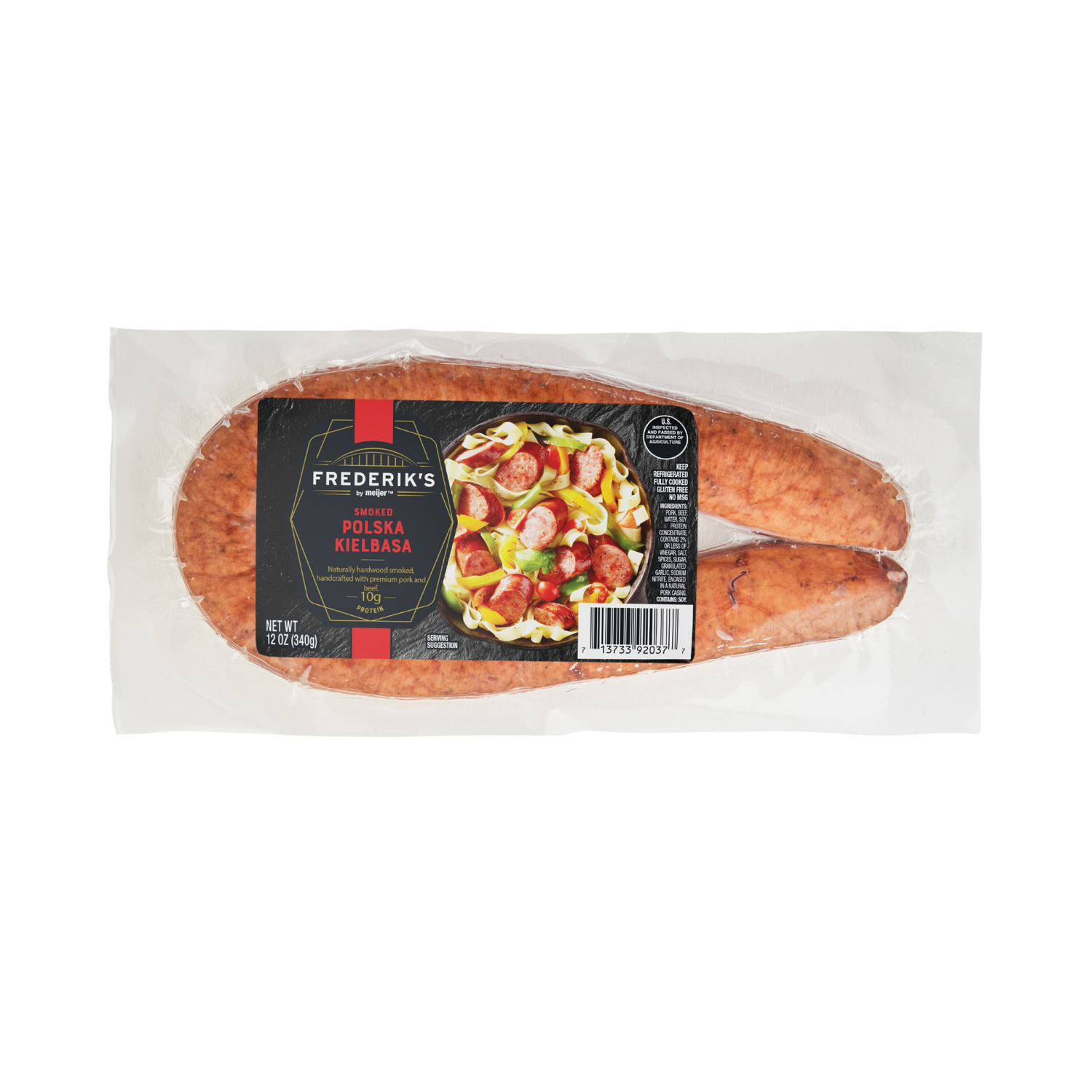 slide 1 of 3, Frederik's By Meijer Frederiks Sausage Rope Kielbasa 12oz, 12 oz