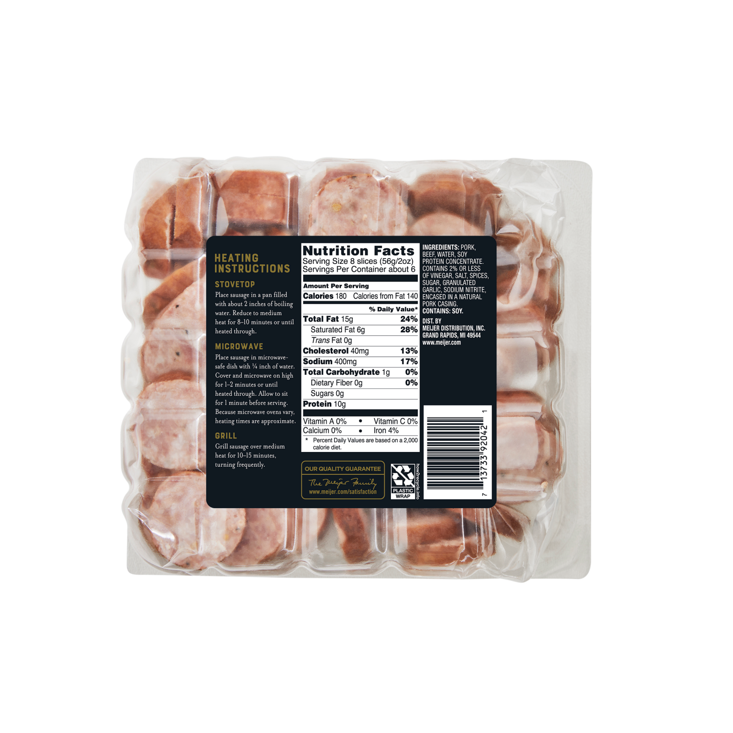 slide 3 of 6, Frederik's By Meijer Frederiks Smoked Sausage Kielbasa Slices 12oz, 12 oz