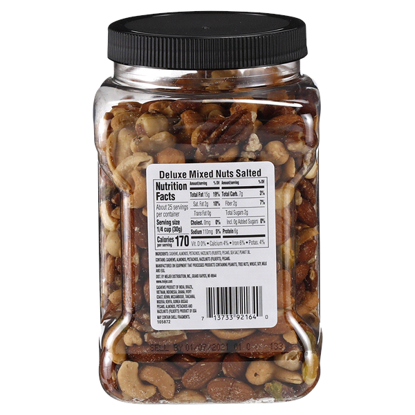 slide 4 of 5, Meijer Deluxe Salted Mixed Roasted Nuts, 27 oz