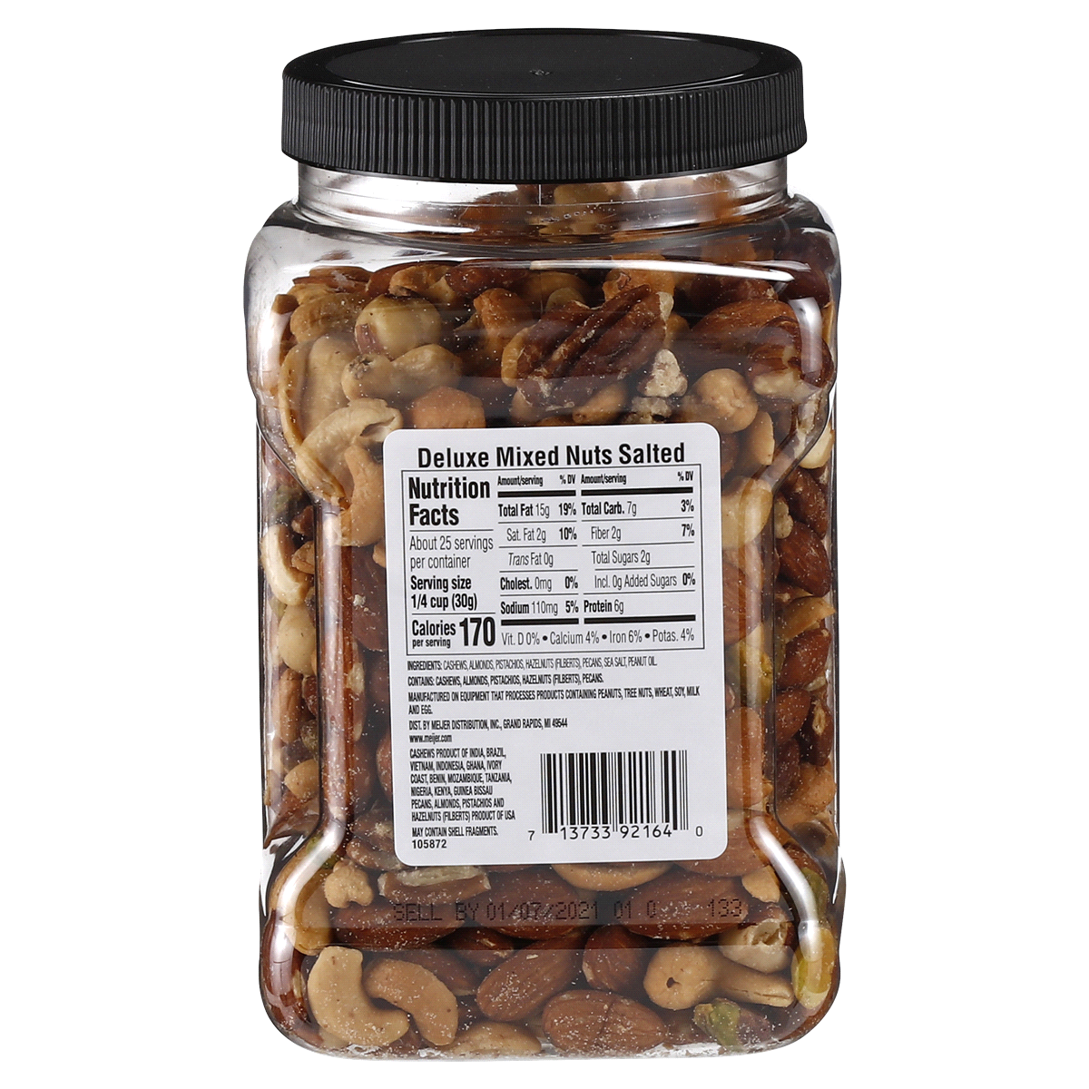 slide 5 of 5, Meijer Deluxe Salted Mixed Roasted Nuts, 27 oz