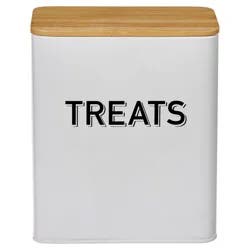 Treats Tin, White, One Size
