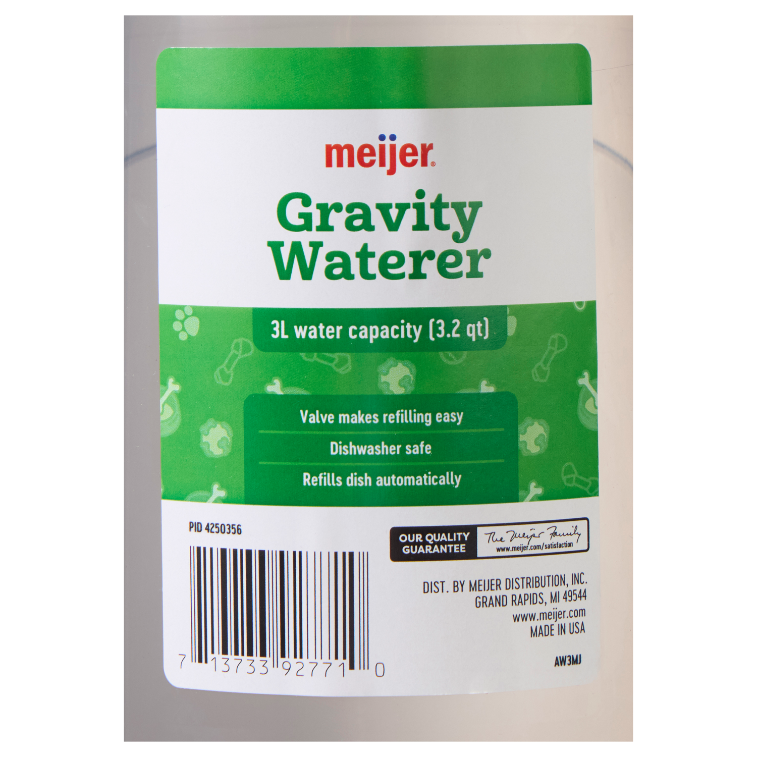 slide 2 of 4, Meijer Gravity Pet Waterer, 3 ltr, 1 ct